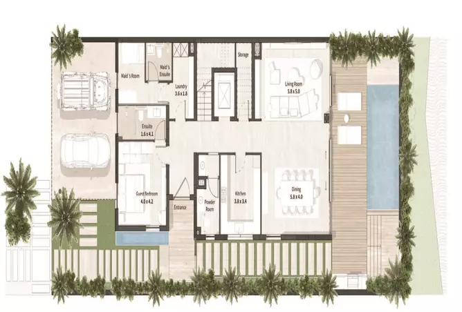 Al Thuraya Island — 5BR floor plan