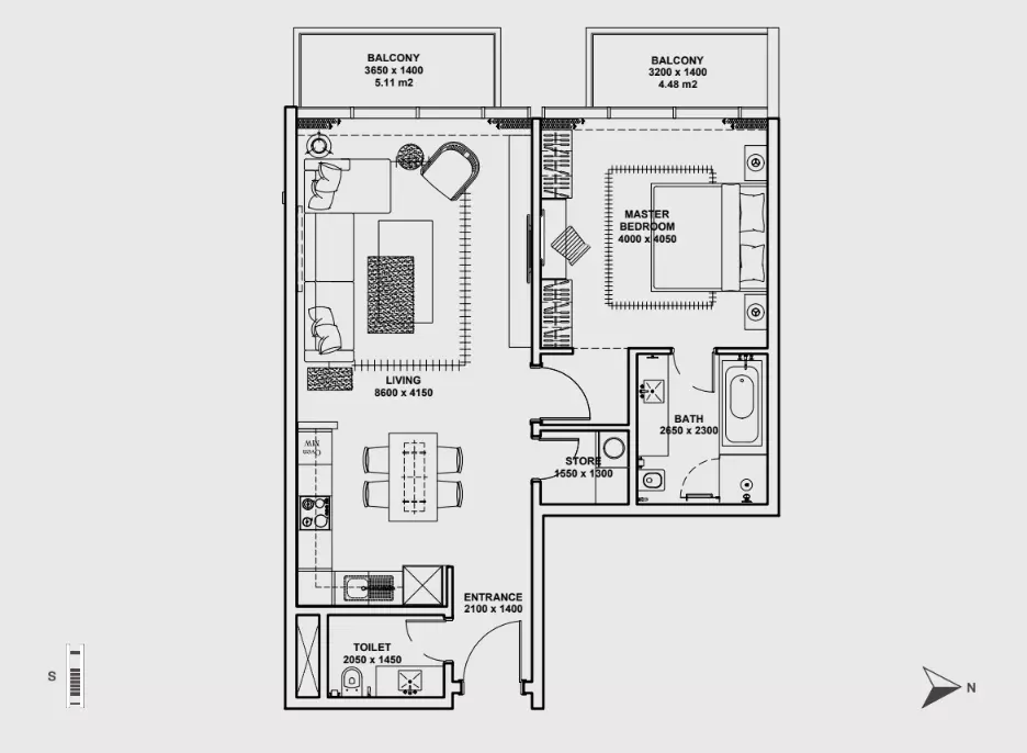 Unit floor plan image