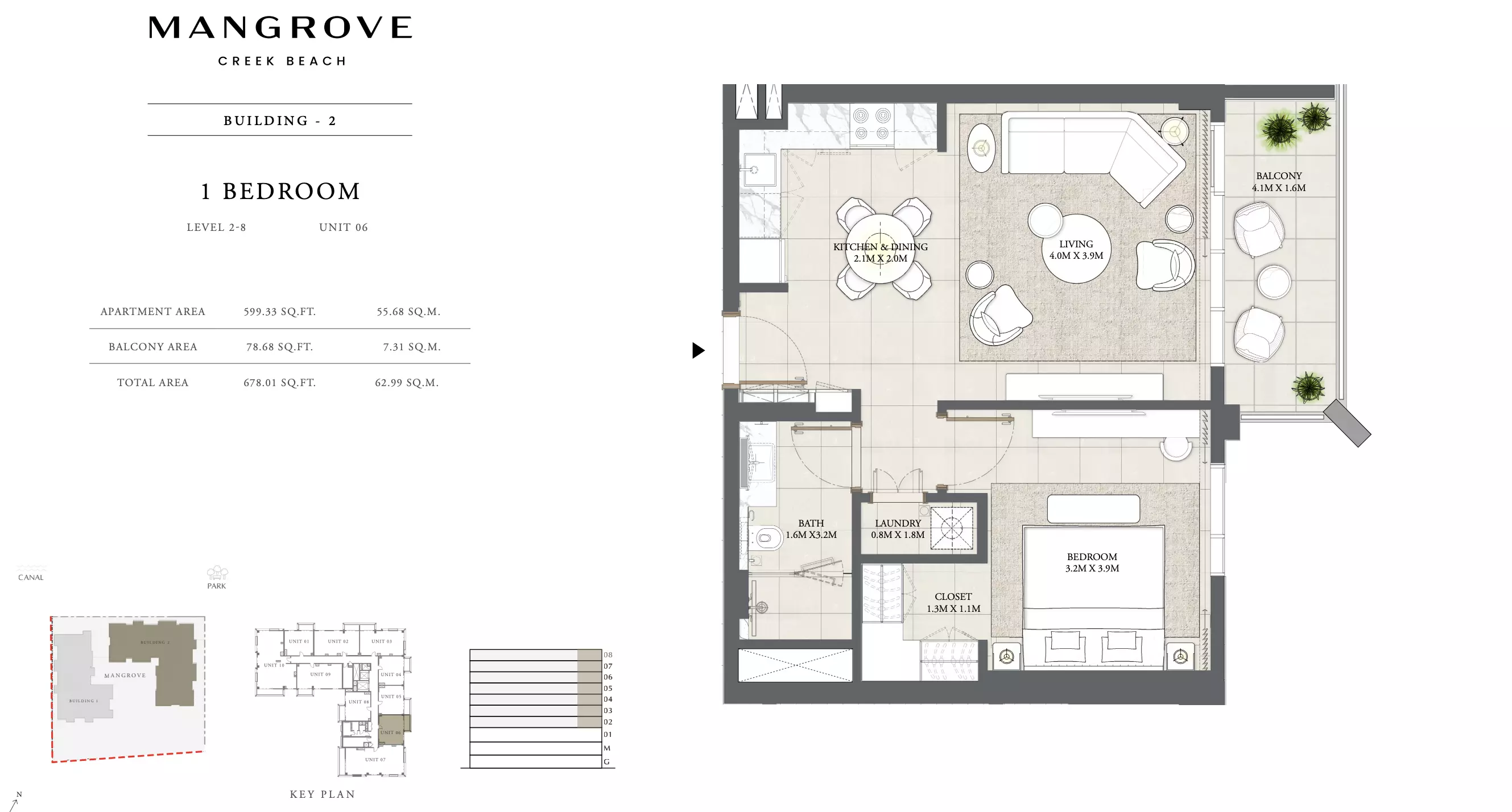 Mangrove By Emaar Unit 06 Building 2, 1 bed