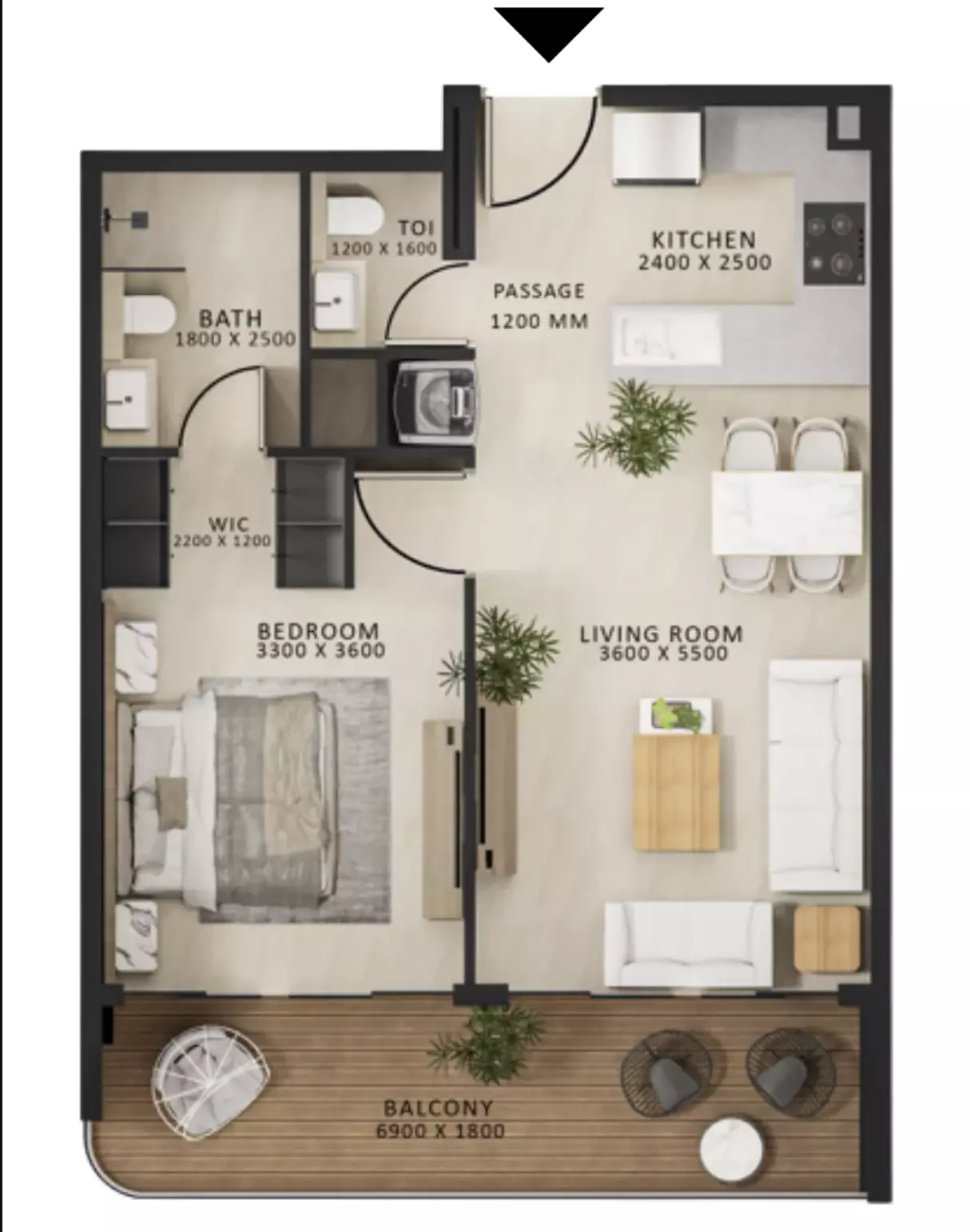 صورة مخطط ارضية الوحدة