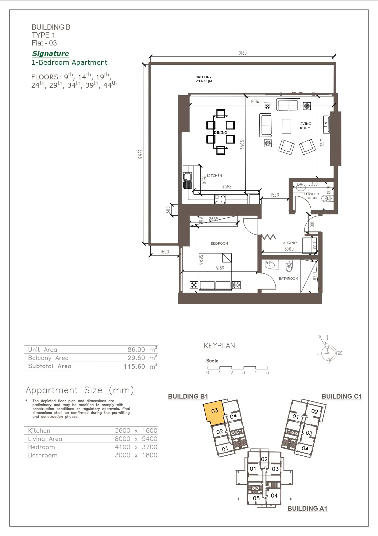Unit floor plan image
