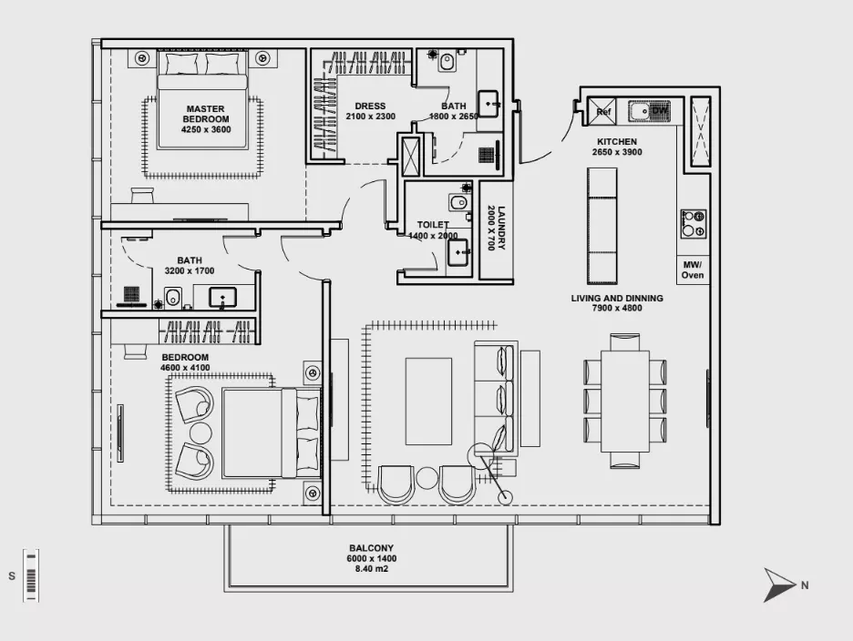 Unit floor plan image
