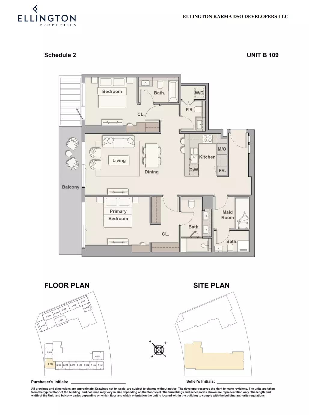 The Hillgate — 2BR floor plan