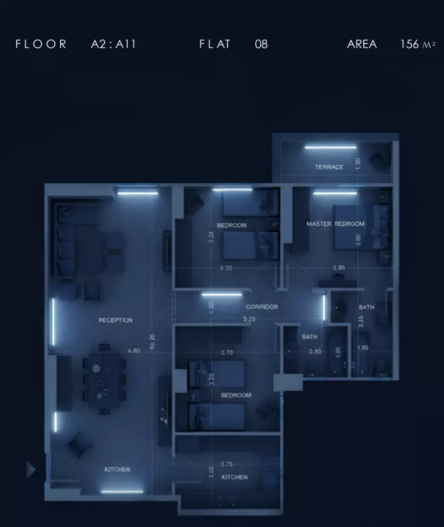 صورة مخطط ارضية الوحدة