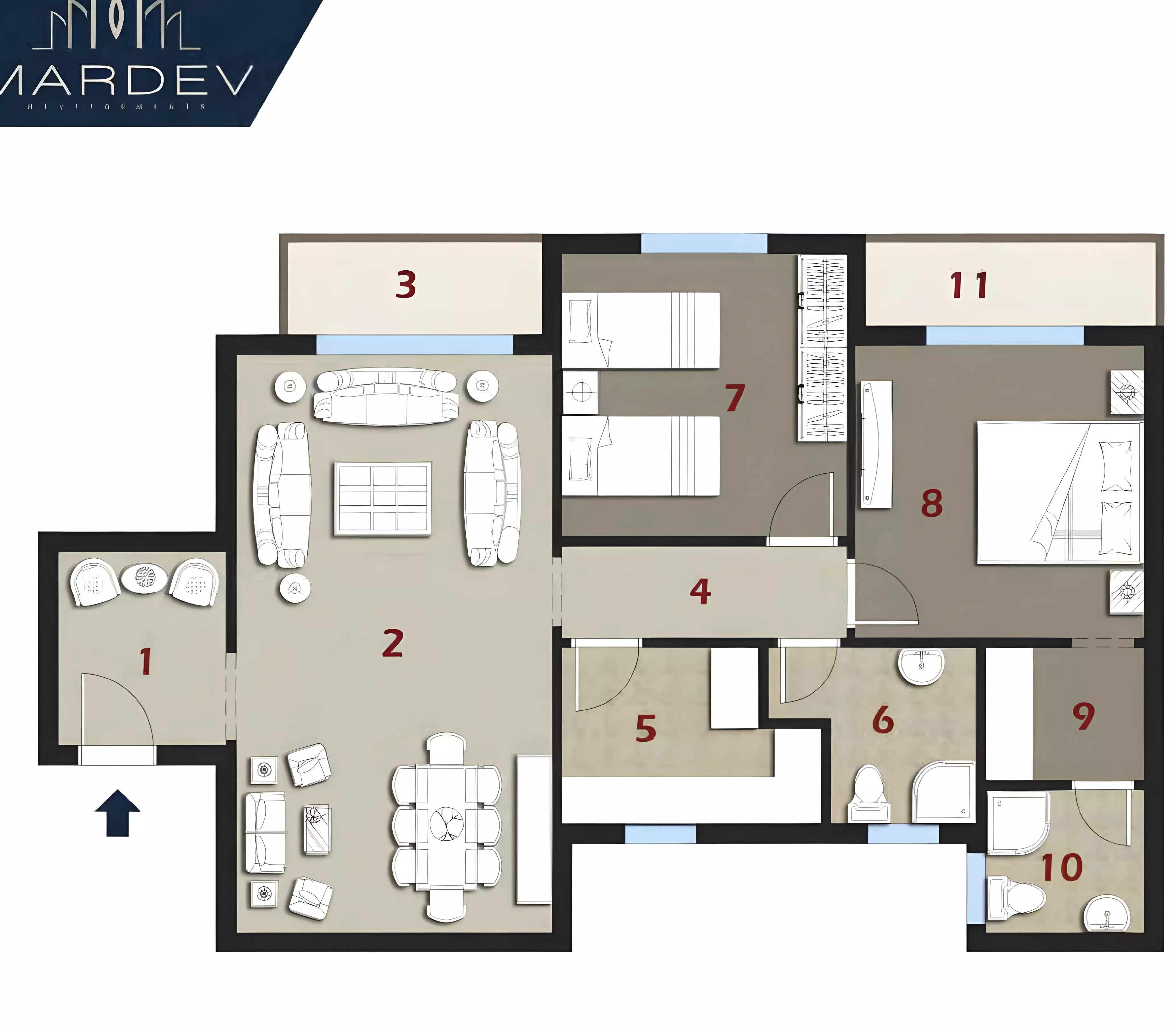 Unit floor plan image