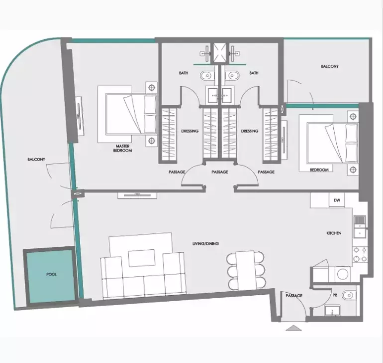Unit floor plan image