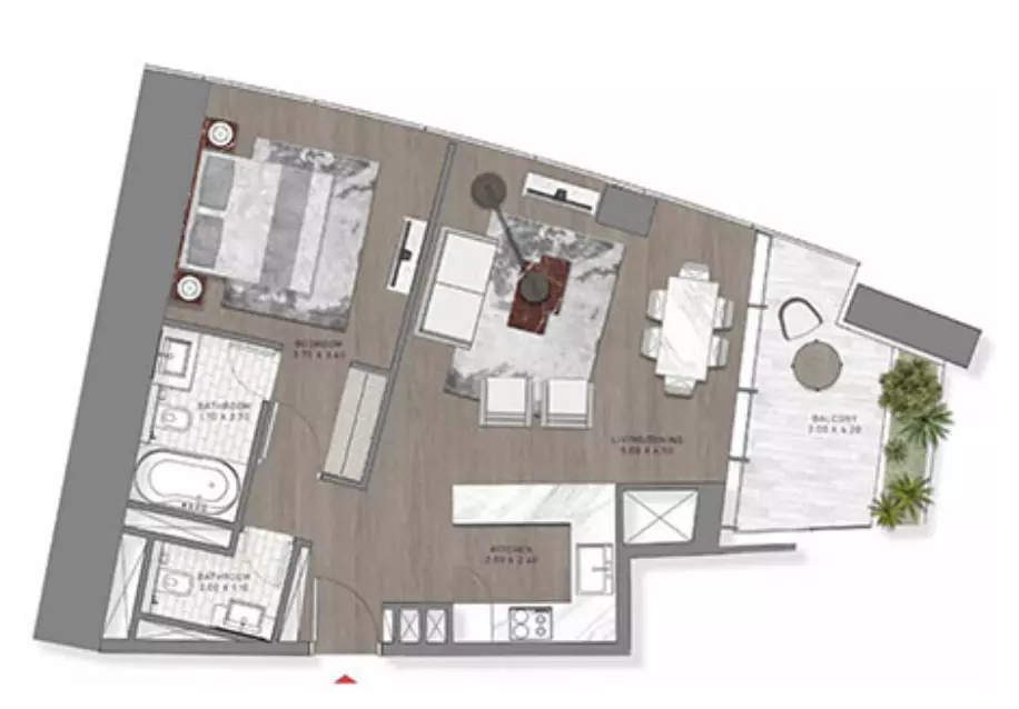 Safa Two Type 21, 2 beds