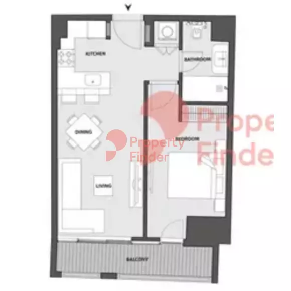 15 Northside Tower B Unit 708, Seventh Floor, 1 bed