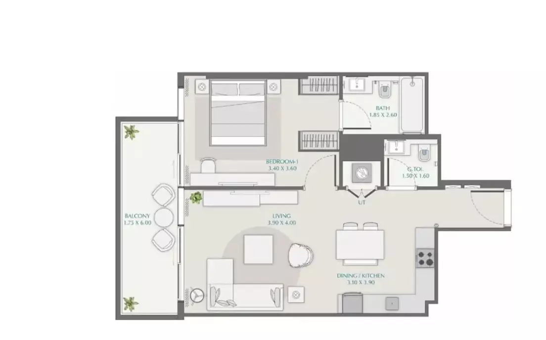 Unit floor plan image